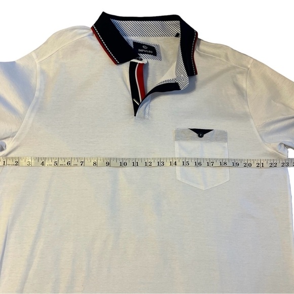 Impulso Mens Yacht Regatta Nautical Zip Collared Polo Shirt Made In Italy Sz XXL - Picture 8 of 9